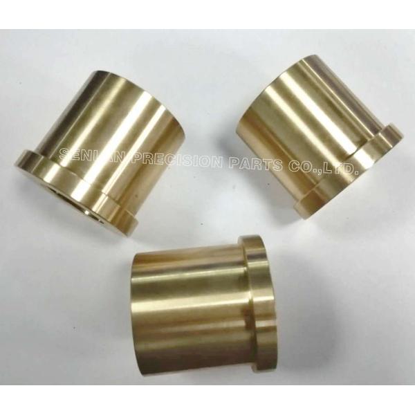 Precision CNC machined brass parts display