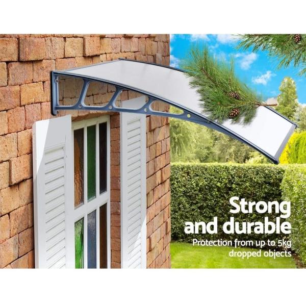 CE 3.43kg 90x100cm Door Window Awning Canopy
