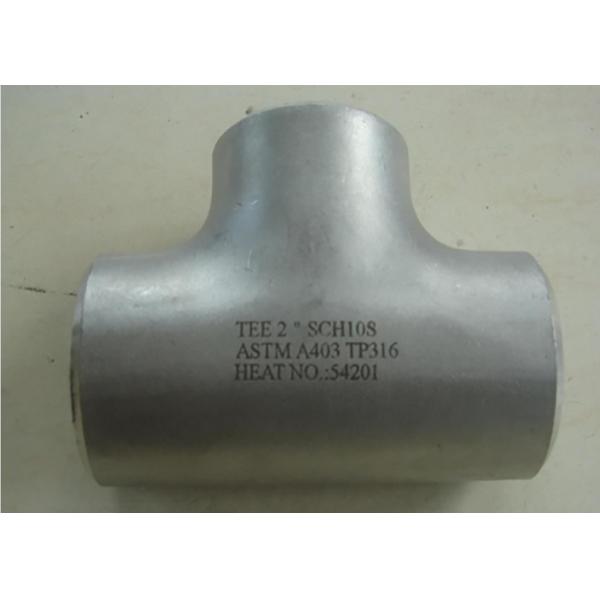 Ansi B16.9 Stainless Steel Tee S2205 Sch 40s 3" High Temperature Resistant