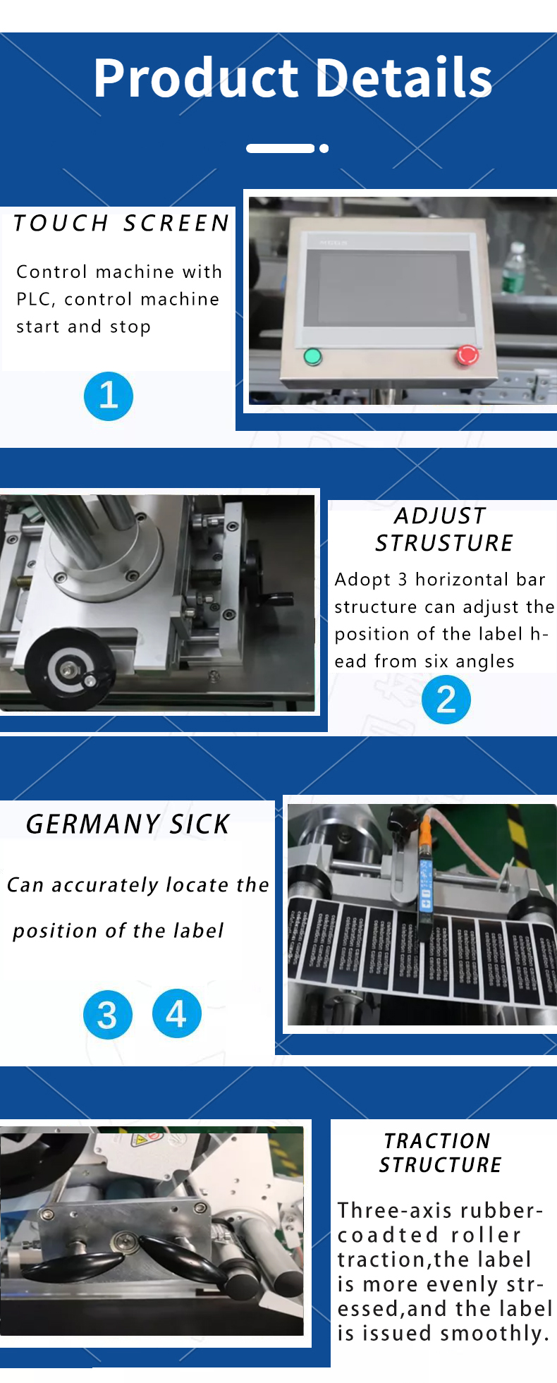 15mm Flat Bottle Labeling Machine with Date Coder and Automatic Label Applicator