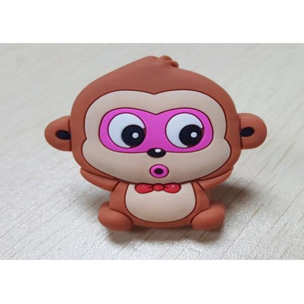 Animal Monkey Rubber Knobs Childrens Bedroom Drawer Knobs Soft Plastic Dresser Handles