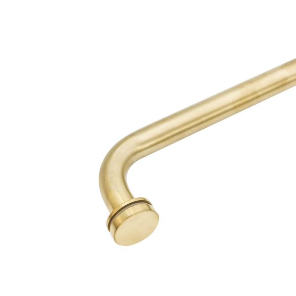 Hotel Bathroom Office Entry Pull Handles with Stainless Steel 304 Brushed Gold Finish