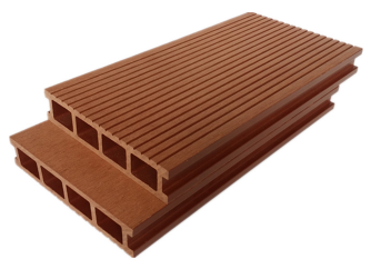 Anti Corrosion WPC Hollow Decking 140 X 25mm Hollow Plastic Decking Boards