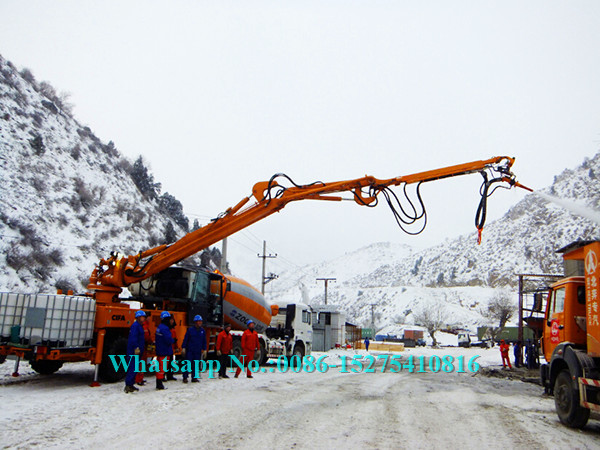 Zoomlion Sany 23m Verticle reach Truck Mounted Concrete Pump 23X-4Z with Output of 100m³/h Construction Equipment