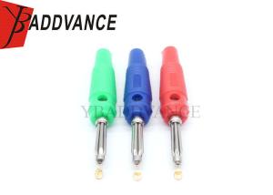 China Electrical 32A Large Current Blue Red Green Color 4mm Banana Plug Connector Cupper Solderless wholesale