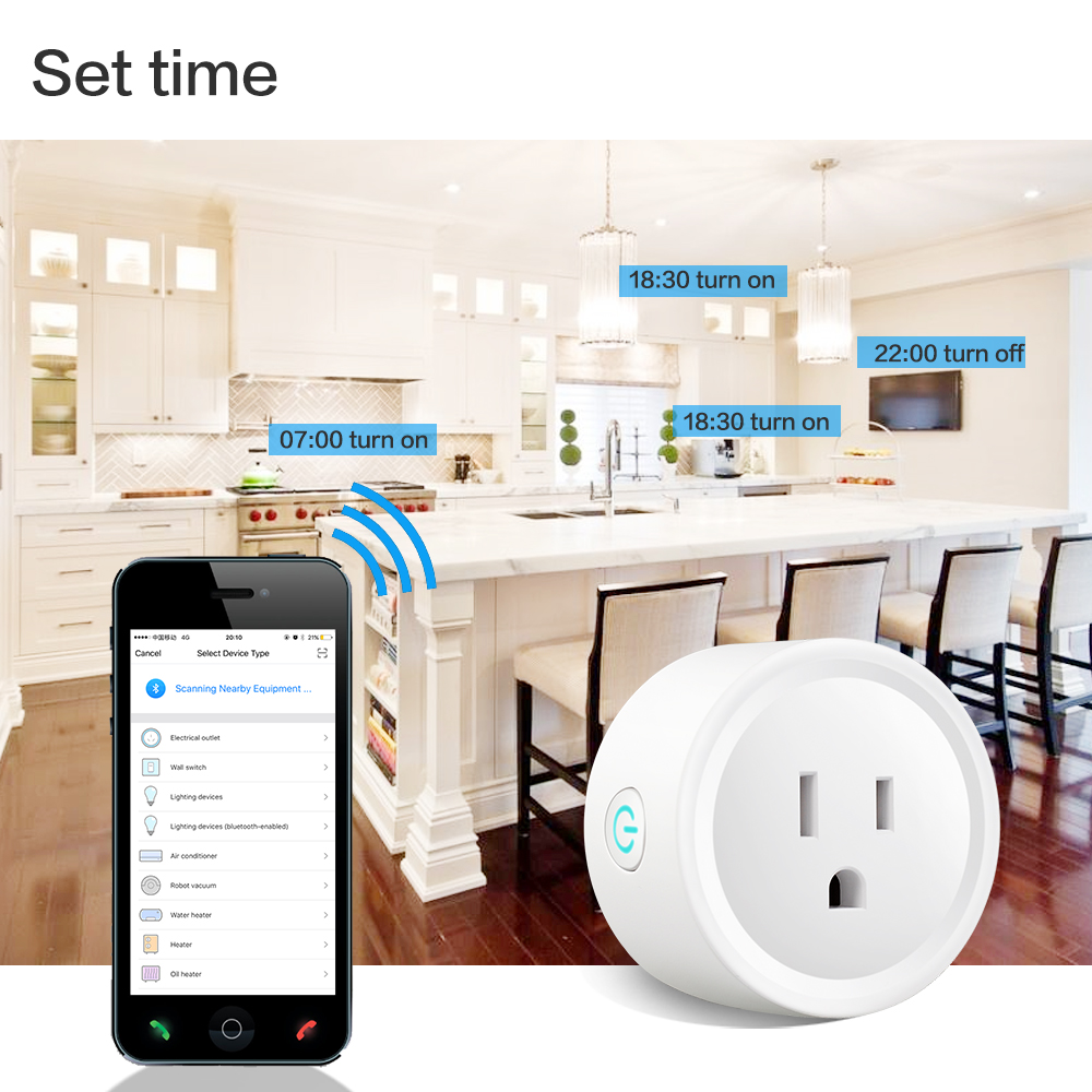 Tuya 240V 10A Smart Plug Socket Support Google Echo Amazon Alexa