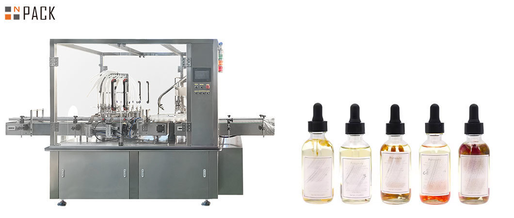 Npack Automatic High Speed 5m-50ml Small Bottle Essential Oil Filling and Capping Machine