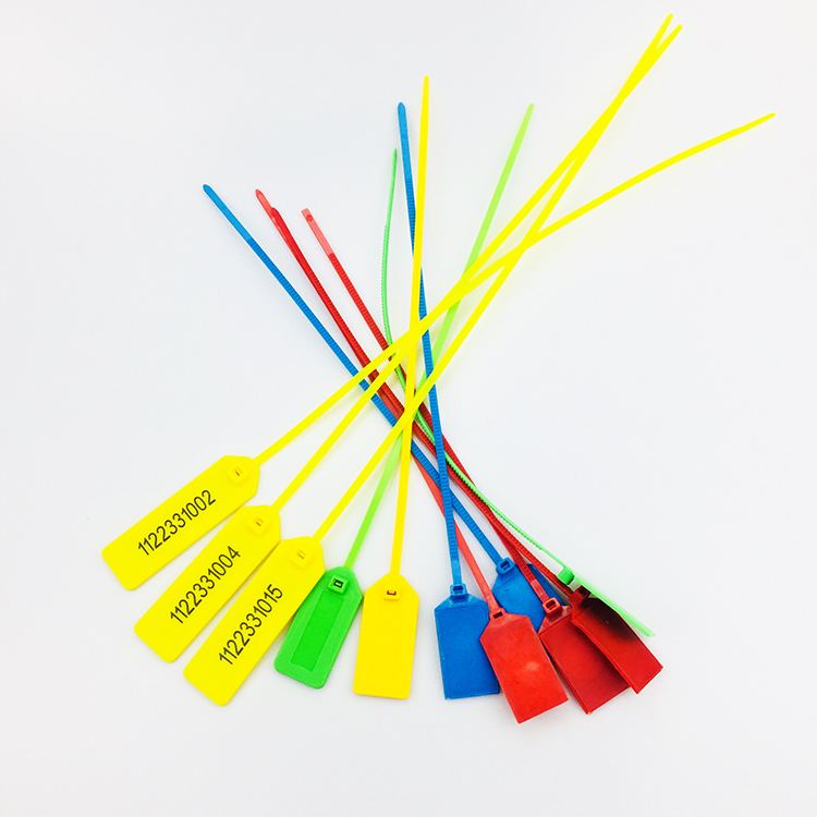 Waterproof Plastic RFID Application UHF Zip Ribbon Seal Tag with Traceability