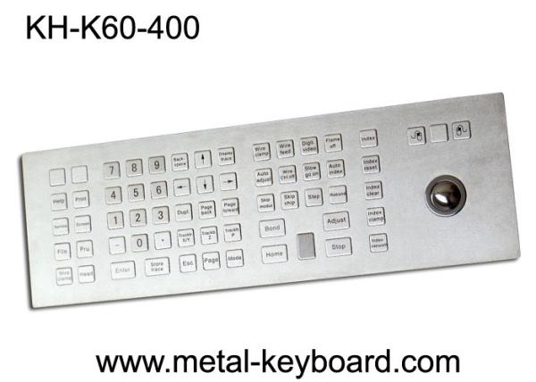 Quality Weather - Proof Industrial Keyboard with Trackball , Kiosk trackball keyboard Metal for sale