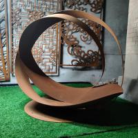 China Rustic Art Design Corten Metal H 1500mm Sculpture Yard Art for sale