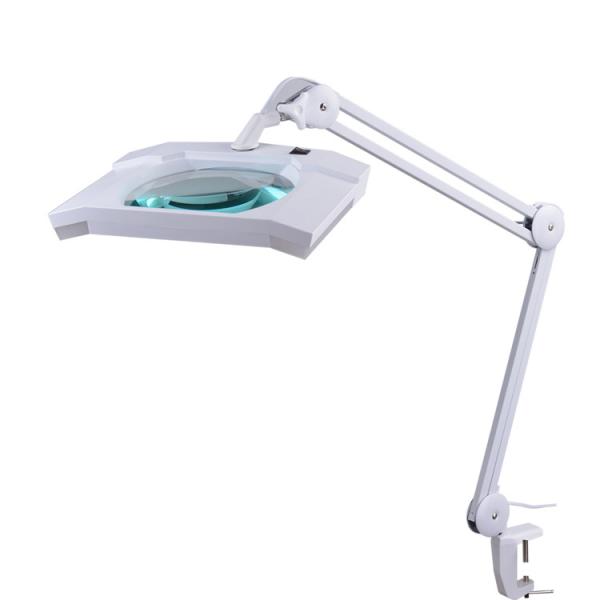 Quality magnifying lamp desk light LED Magnifier  rectangular lamp 5 diopter for sale