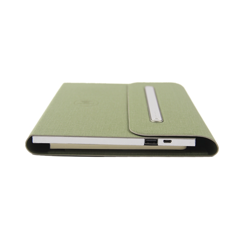 Leather Wireless Charging Notebook