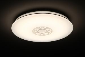 High Color Rendering Round Ceiling Lamp , 38W Modern Round Ceiling Light For Bedroom
