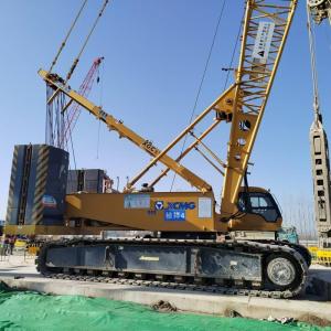Used 13.5m - 91.4m Boom Crawler Crane Durable  PLC Control System 1.6km/H