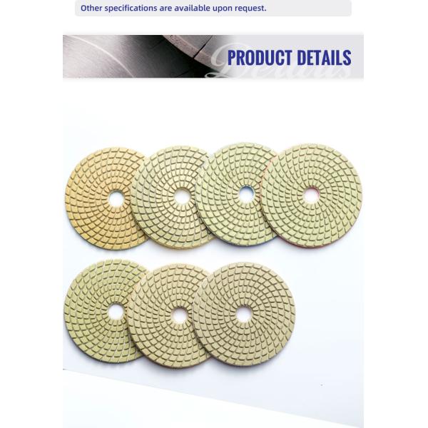 4inch Microfibre Flexible Polishing Pad A-Grade for Durable Stone Slabs Grinding Tools