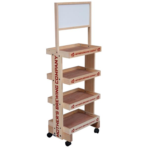 New arrival wood display stand bottle display rack for healthcare products