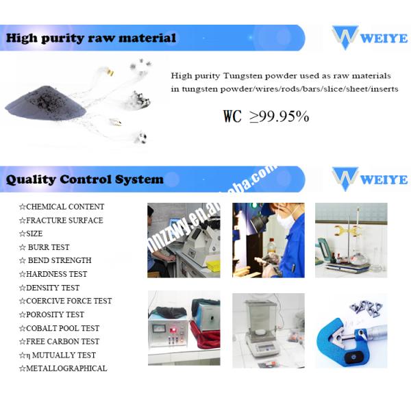 ISO9001 Virgin Cemented Carbide Blanks For Making Molds
