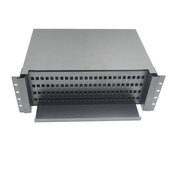 ROHS Rack Double Sliding Drawer 96 Port Fiber Patch Panel SC UPC 4U Patch Panel