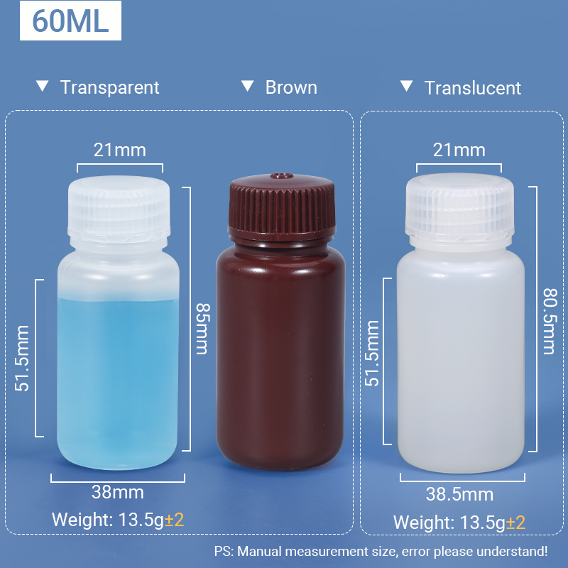 Plastic Screw Cap Wide Mouth Laboratory Chemical Reagent Bottle with ODM Service