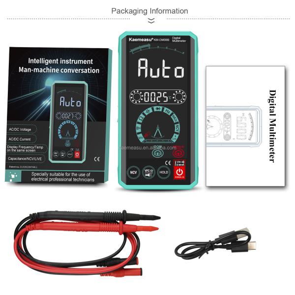 OEM Electrician Intelligent Voice Multimeter Ture RMS Ncv Voltage Detector Automatic Smart Multimeter Digital Multimeters