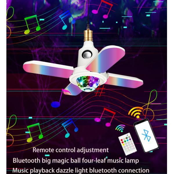 Music Playing LED E27 Bluetooth Light Bulb Speaker With RGB Controller