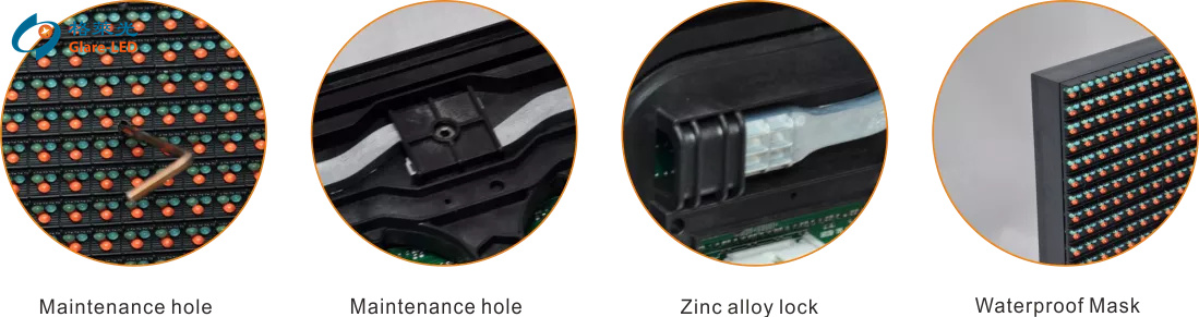 P10 P8 P5 P6.67 Front Service LED Screens Display With IP65 Rating