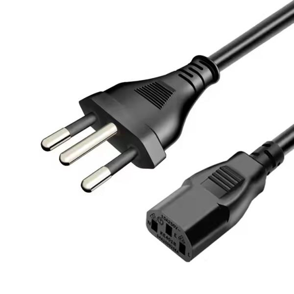 Quality RY IEC Brazil Power Cord 1-15p 5-15p PVC Material Customized 1M 1.5M 2M 3M 5M Include Stripped Power Line Cable for sale