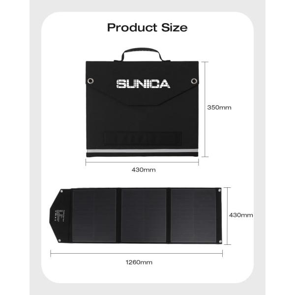 Portable Folding Panels 100W 19V The Best For Outside Camping