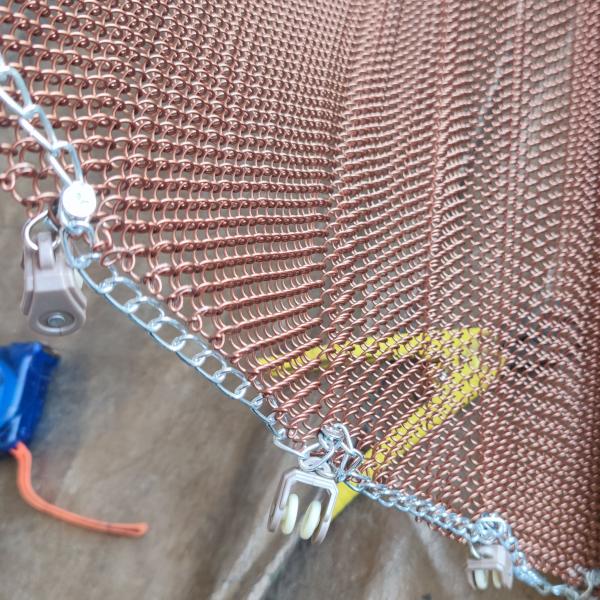 Carbon Steel 3*3mm Decorative Wire Mesh For Wall Panels And Suspended Ceiling