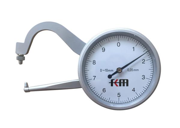 Quality 0-10mm Range 0.05mm Graduation Dial Snap Gauge Caliper Manual Dial Thickness Gauge Tester for sale