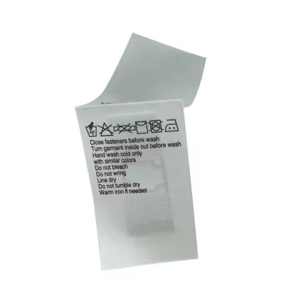Quality Customized  UHF RFID Clothing Tag Textile Laundry Care Tag Wash Mark Label for sale