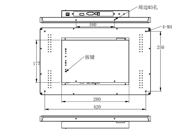 18.5-Inch Android Touch Embedded Monitor for Fitness Equipment, Wayfinding Displays, Transportation Kiosks, and Entertainment Systems