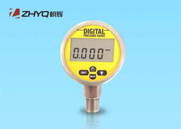 Quality SS LCD Display Digital Hydraulic Gauge Convenient Low Power Consumption for sale