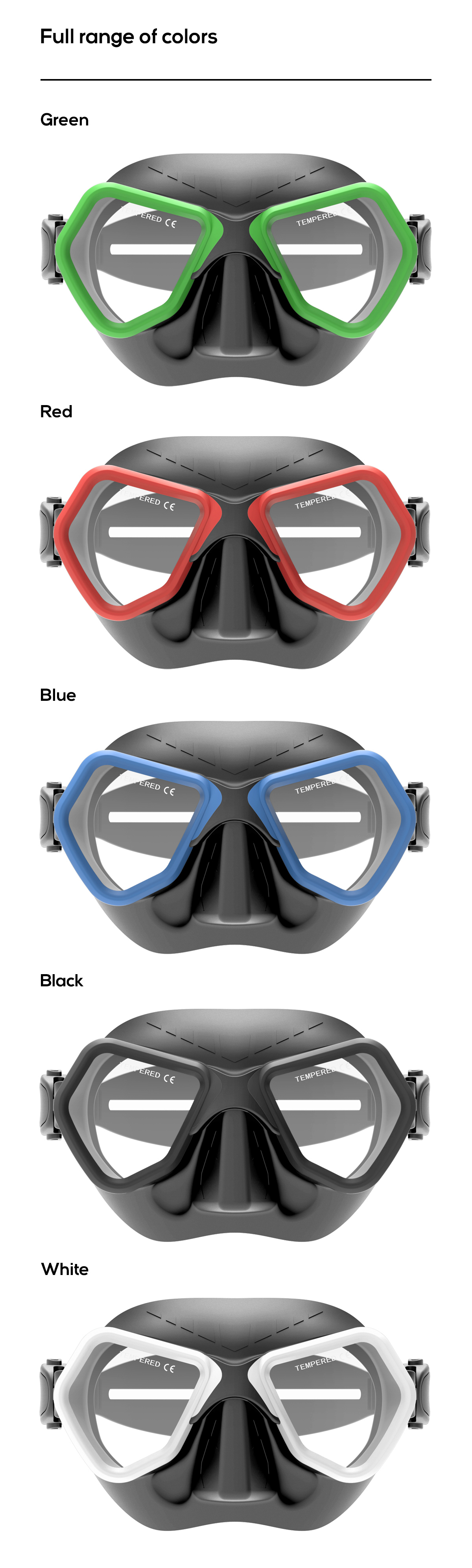 ZMZ Anti-Fog Swimming Goggles Diving Mask and Snorkel Set for Men Women Teenagers Snorkel Mask Set