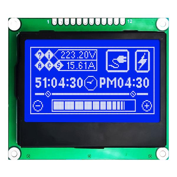 132X64 COG Graphic LCD Module With 6H Oclock Wide Viewing Angle