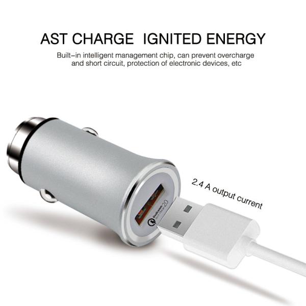 Qualcomm quick charge 3.0 car usb charger, universal car charger for phones, top selling car usb charger