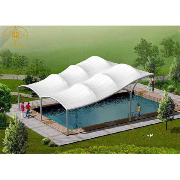 Anti - Aging Tensile Membrane Structure Use In Swimming Pool Shade