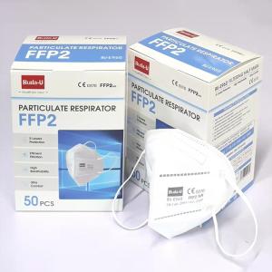 China BU-E960 Disposable FFP2 Face Mask Respirator -Filtering Half Mask EU Standard , PPE-Regulation 2016/425 wholesale