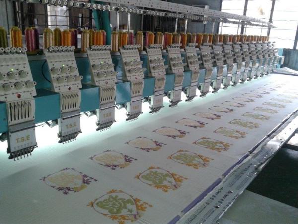 Quality Tai sang embro Vista model 617( 6 needles 17 heads flat embroidery machine) for sale