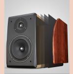 Wood Color Passive Bookshelf Speaker , Two Way Bluetooth Speaker 8 Ohms