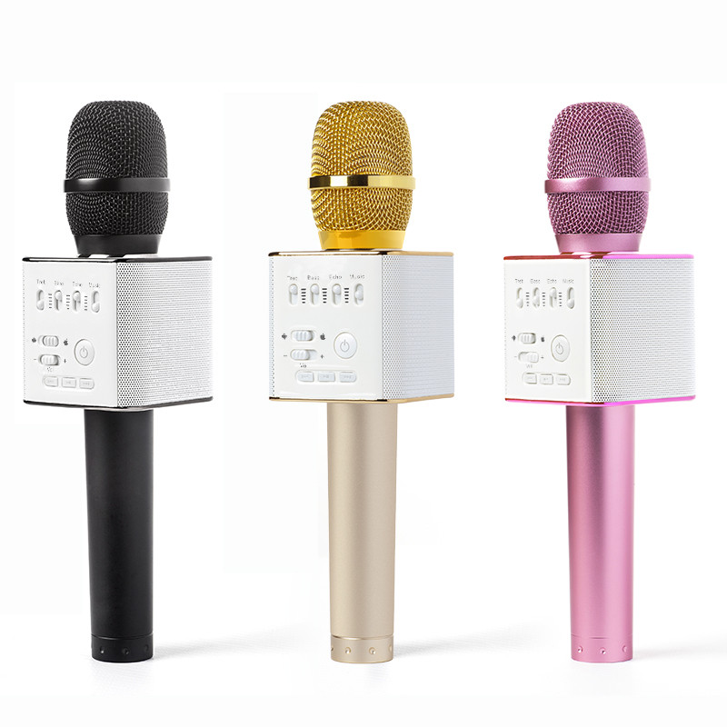 The new mini bluetooth speaker lapel microphone wireless microphone micgeek Q9 upgrade from microphone Q7