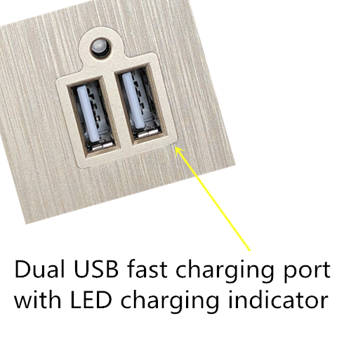 110V ~ 250V British Standard Module Wall Switch Socket For Hotel / Apartment