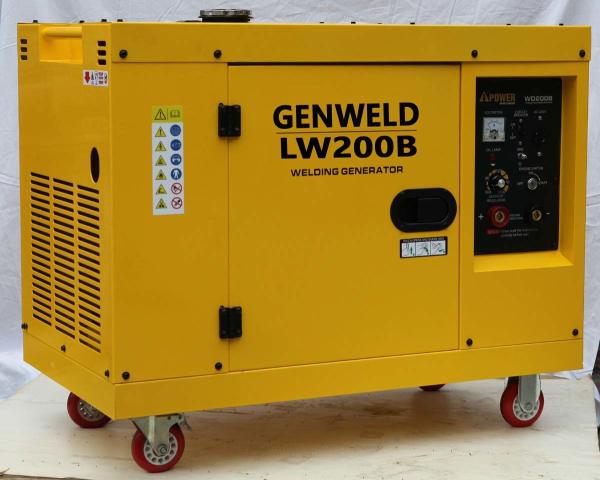 Quality Portable Silent 170A Diesel Welder Generator With AC 4.0kW output power for sale
