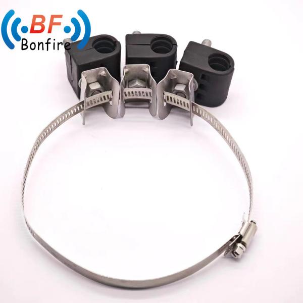 Quality Rru Fixed Folder 1 Card 6 Feeder Cable Clamp Aluminium Cable Clamp Customized Options for sale