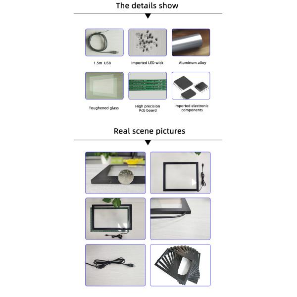Business 10 Points Touch Screen Panel Overlay Aluminum Material