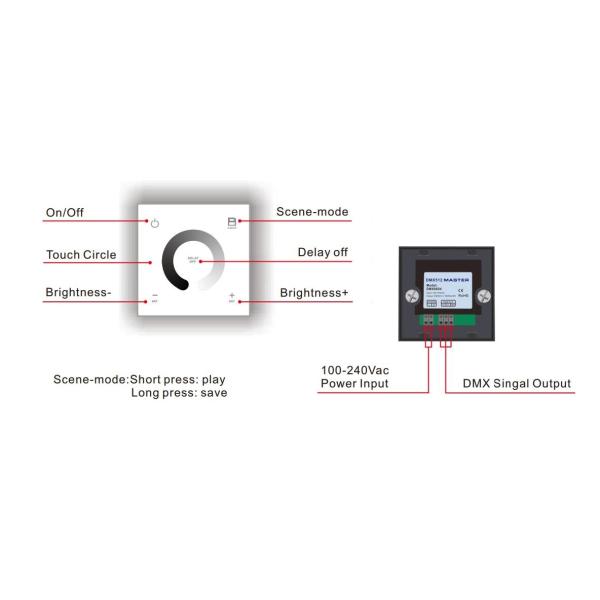 Synchronous Control LED Driver Dimmer Switch Touch Panel / Single Channel Founded