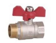 Threaded Connection Brass Ball Valve Smooth Surface Chrome Plated
