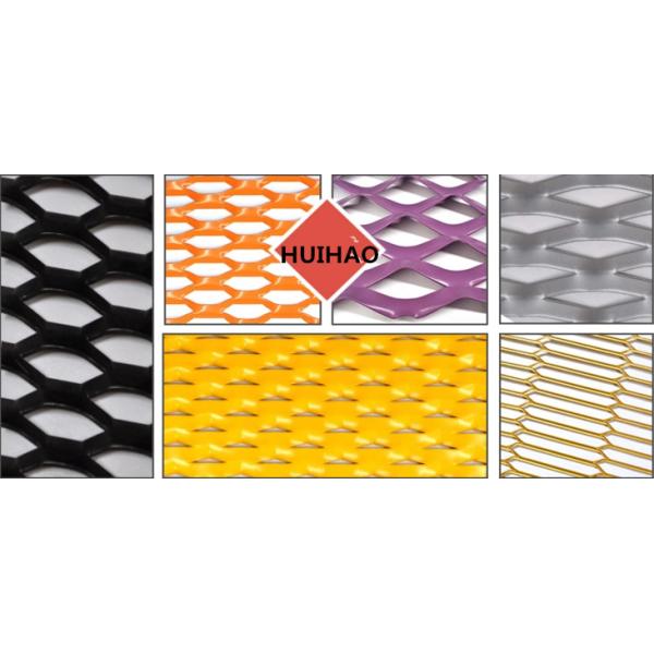 Expanded Metal PVDF Architectural Mesh Facade With Installation Frame