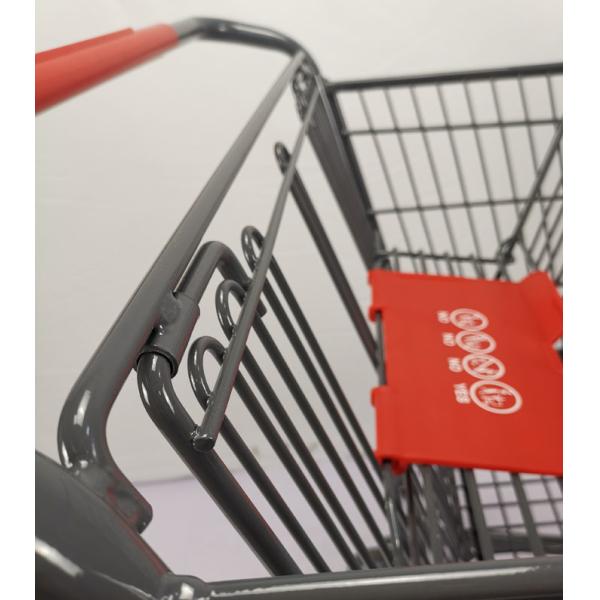 Customizable 125L Grocery Shopping Trolley Q195 Steel Large Shopping Cart