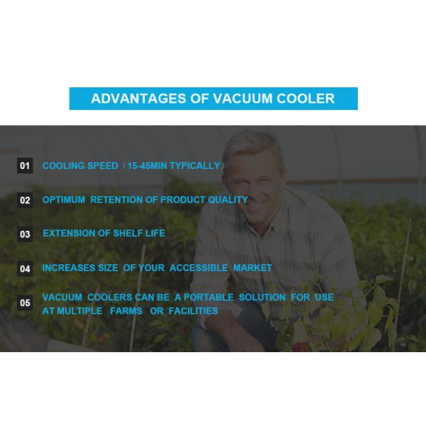 One Pallet Vacuum Cooling Machine , Vegetable / Flower Cooling Chamber